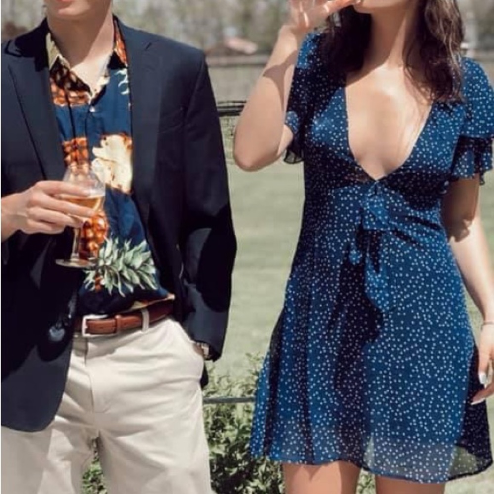 Blue Polka Dot Dress